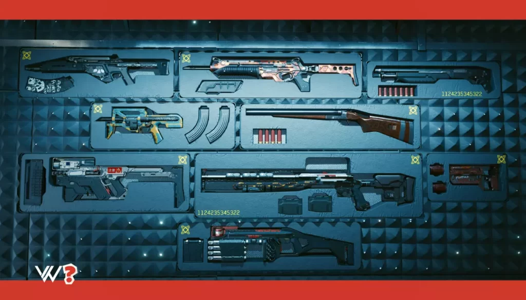 Why is Cyberpunk 2077 Weapons Not Showing On Wall in Stash?